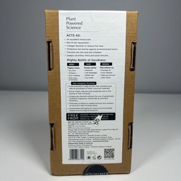 Kimirica Cold Pressed And Extra Virgin Coconut Oil 270ml - Picture 8 of 9